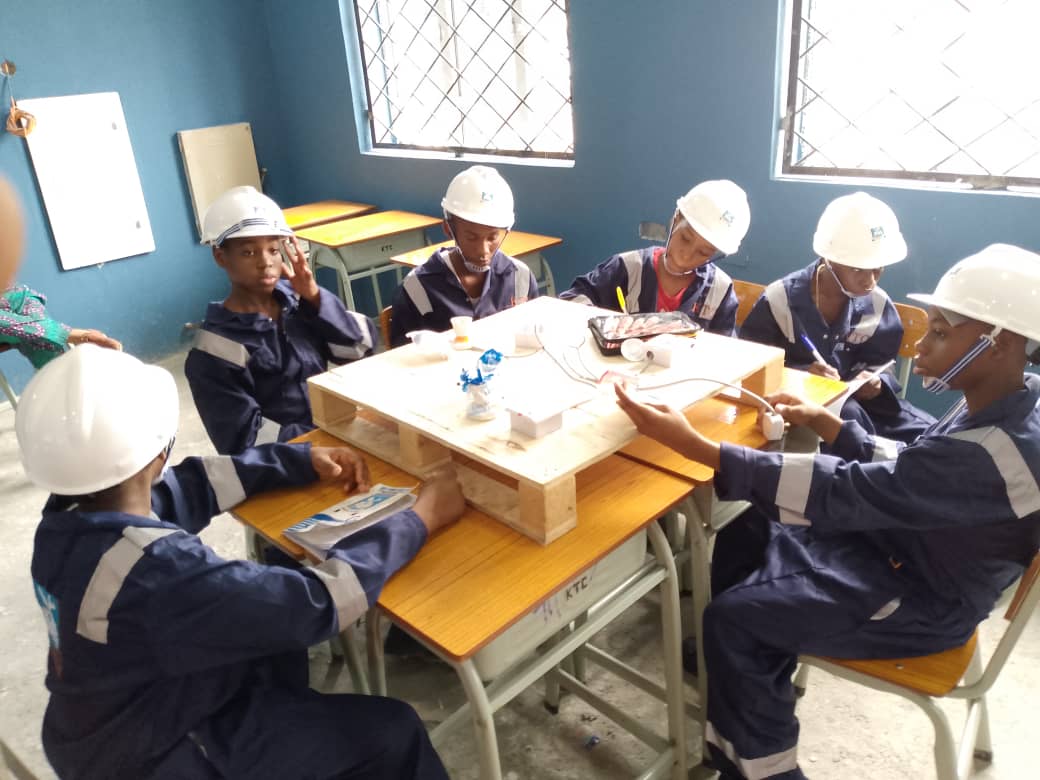 Students at work